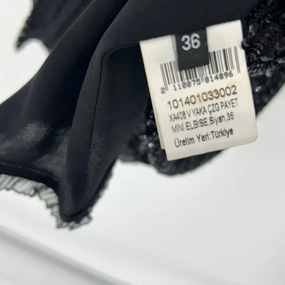 Stellaluna NWOT lined sequin mini dress UK size 36 - Picture 7 of 11